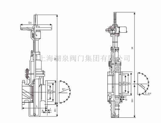  防爆電動有導(dǎo)流孔平板閘閥